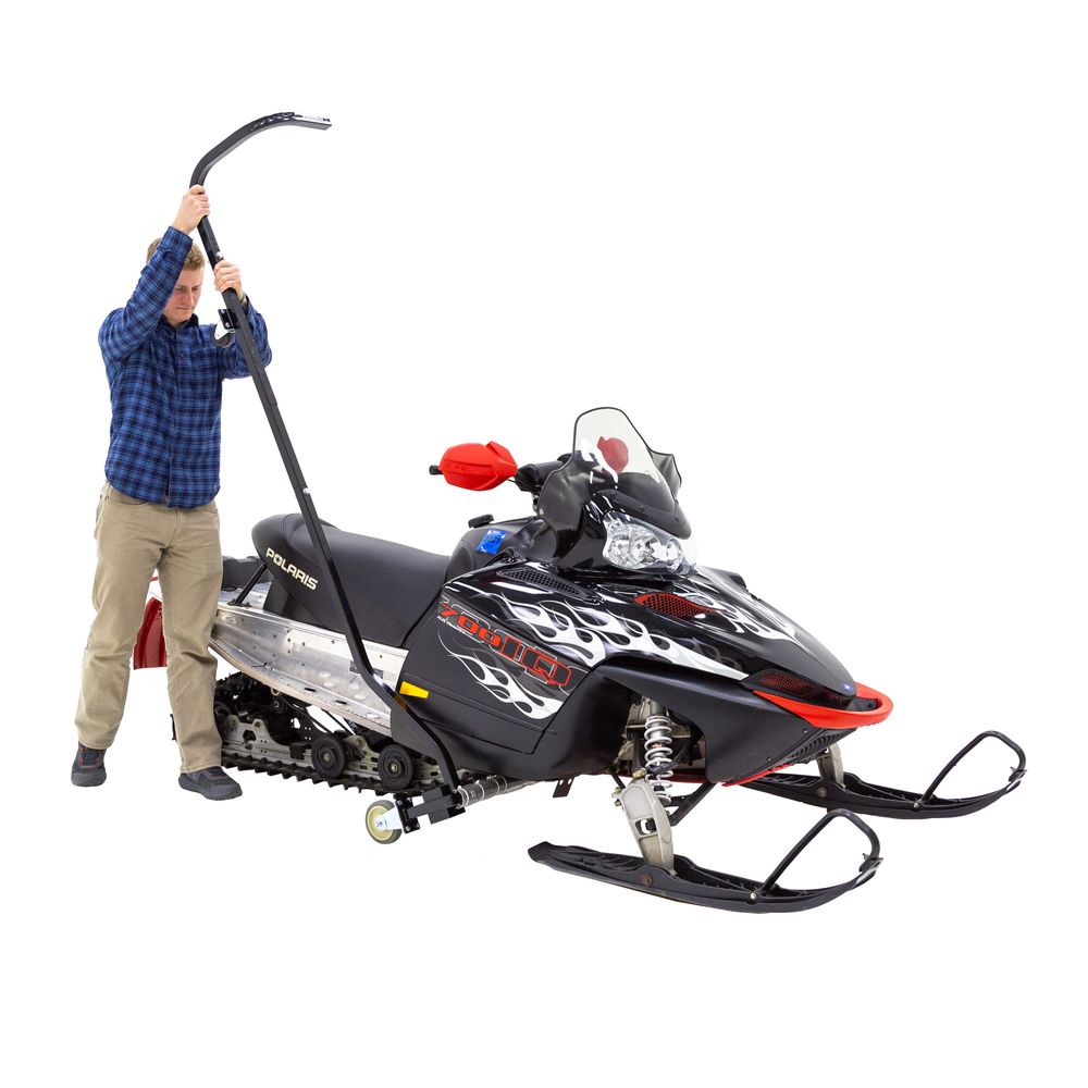 Black Widow Black Ice Snowmobile Dolly | Model SNO-DOLLY | Width 46.25" | 1,500 lb Capacity | Folds to 83.25" x 20.325" x 10" | For Snowmobile