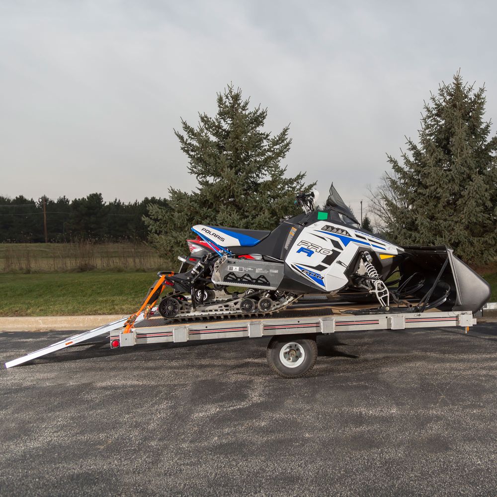 Black Widow Black Ice Deluxe Double Snowmobile Trailer Accessory Kit | Model SNO-TK-DDS | 105" Wide | For Snowmobile Loading