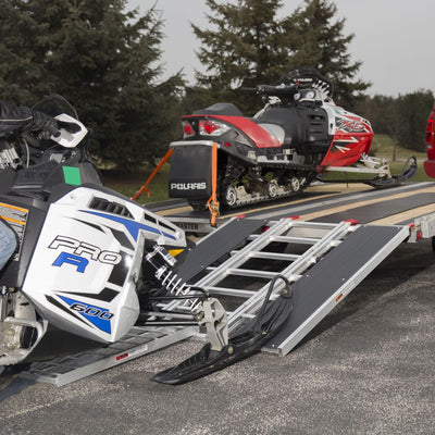 Black Widow Black Ice Deluxe Double Snowmobile Trailer Kit | Model SNO-TK-DD | Ramp Size 5' x 54