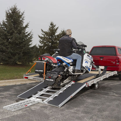 Black Widow Black Ice Deluxe Double Snowmobile Trailer Kit | Model SNO-TK-DD | Ramp Size 5' x 54" | Dual-Sled Setup | For Enclosed & Open Snowmobile Trailers