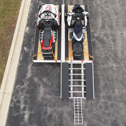 Black Widow Black Ice Deluxe Double Snowmobile Trailer Kit | Model SNO-TK-DD | Ramp Size 5' x 54" | Dual-Sled Setup | For Enclosed & Open Snowmobile Trailers