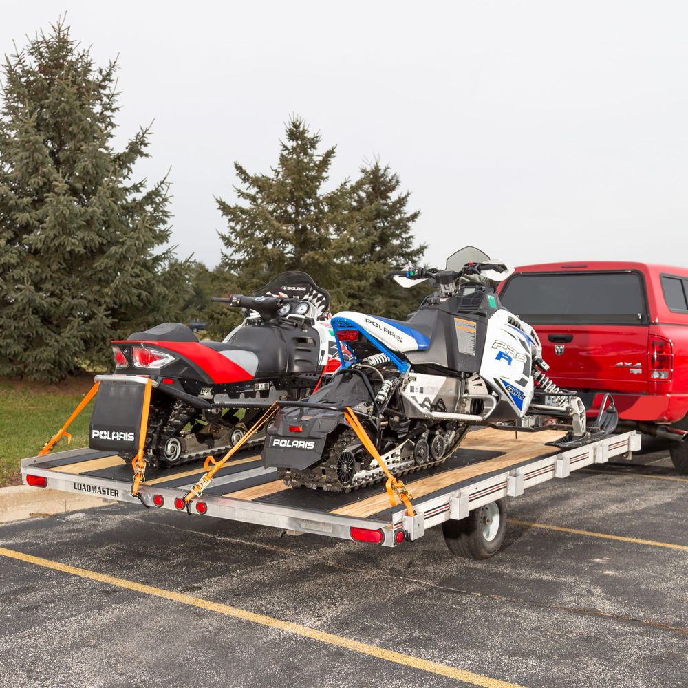 Black Widow Black Ice Deluxe Double Snowmobile Trailer Accessory Kit | Model SNO-TK-DDS | 105" Wide | For Snowmobile Loading