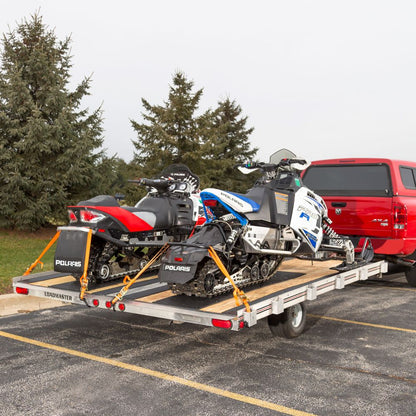 Black Widow Black Ice Deluxe Double Snowmobile Trailer Accessory Kit | Model SNO-TK-DDS | 105" Wide | For Snowmobile Loading