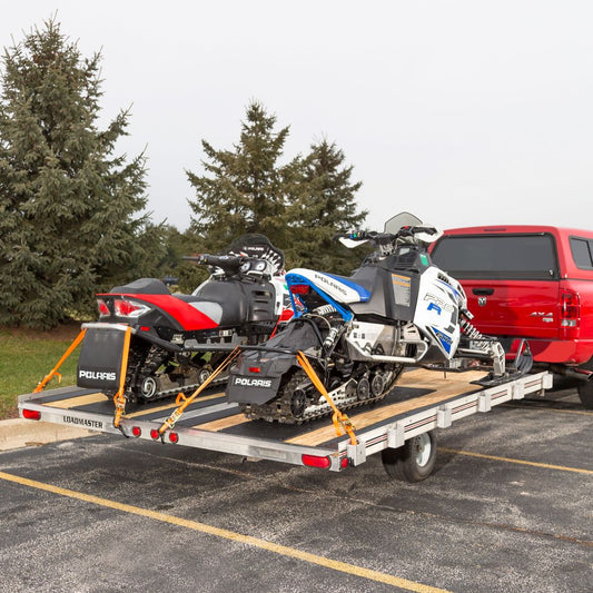 Black Widow Black Ice Deluxe Double Snowmobile Trailer Accessory Kit | Model SNO-TK-DDS | 105" Wide | For Snowmobile Loading