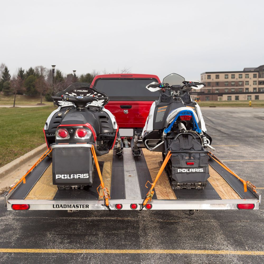 Black Widow Black Ice Deluxe Double Snowmobile Trailer Accessory Kit | Model SNO-TK-DDS | 105" Wide | For Snowmobile Loading