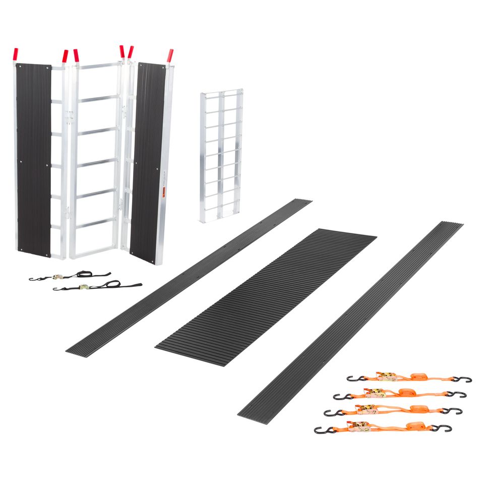 Black Widow Black Ice Deluxe Single Snowmobile Trailer Accessory Kit | Model SNO-TK-SD | Ramp Width 54" | For Single Snowmobile Trailers