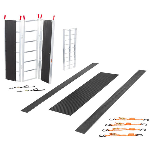 Black Widow Black Ice Deluxe Single Snowmobile Trailer Accessory Kit | Model SNO-TK-SD | Ramp Width 54" | For Single Snowmobile Trailers