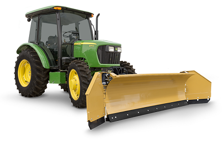 HLA ATTACHMENTS 6 FT. / 11 FT TO 10 FT. / 15 FT. 3500 SERIES SNOW PUSHER (EDGE FLEX) LESS FRAME/MNT FOR TRACTOR