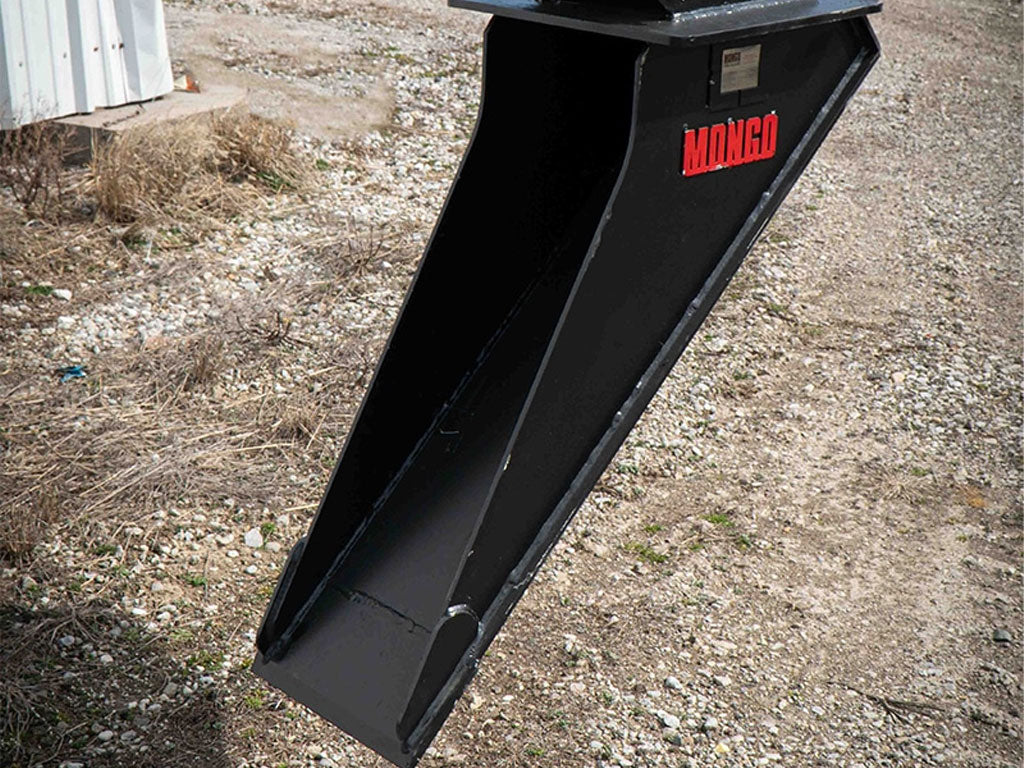 Mongo Attachments Spade Bucket | Model MSPADE3‑5 | Width 12" | Precision Trenching Attachment | 2.5–6 Ton | For Excavators