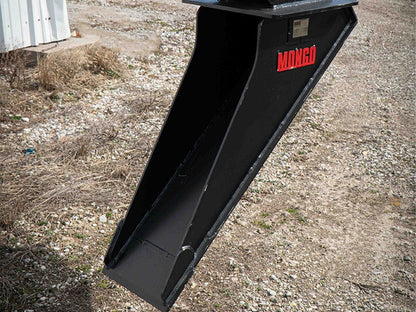 Mongo Attachments Spade Bucket | Model MSPADE3‑5 | Width 12" | Precision Trenching Attachment | 2.5–6 Ton | For Excavators