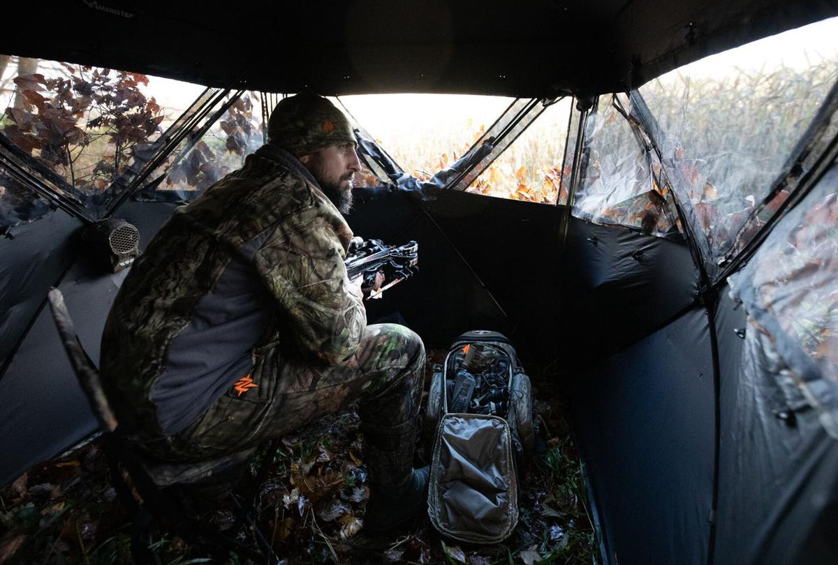 Millennium Treestands Antler Shak 30/30 Ground Blind | Model GB-030-30 | Size 58" x 58" x 70" | 3-Person Hunting Blind