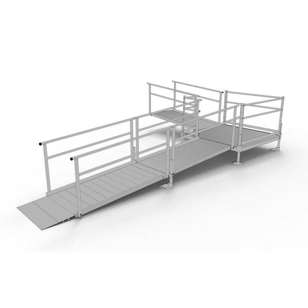 Modelling T Ramp Silver Spring Clearway L-Shaped Modular Ramp | Model SSS18L55T | 36