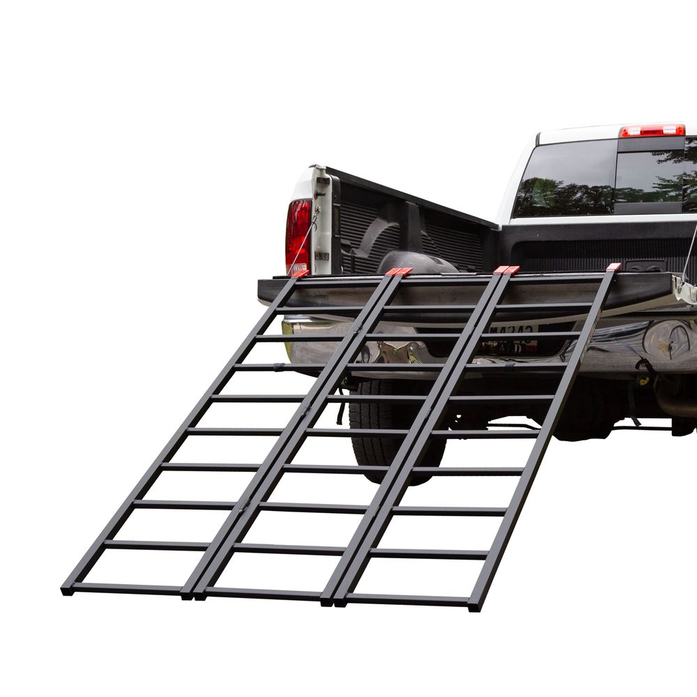 Black Widow Extra-Wide Folding ATV Ramp | Model ST-TF-7449-V2 | Size 6'2" L x 49" W | Capacity 1,000 lb | Horsepower 4 To 90+ HP | For ATV & UTV Loading