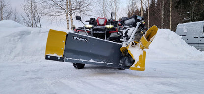Rammy Thrower Plow ATV (Plow + Snow Thrower Combo) | Working Width 46" | Snow Throwing Distance 49' | Tank Volume 3.0L | Horsepower 9.5 HP | For ATVs