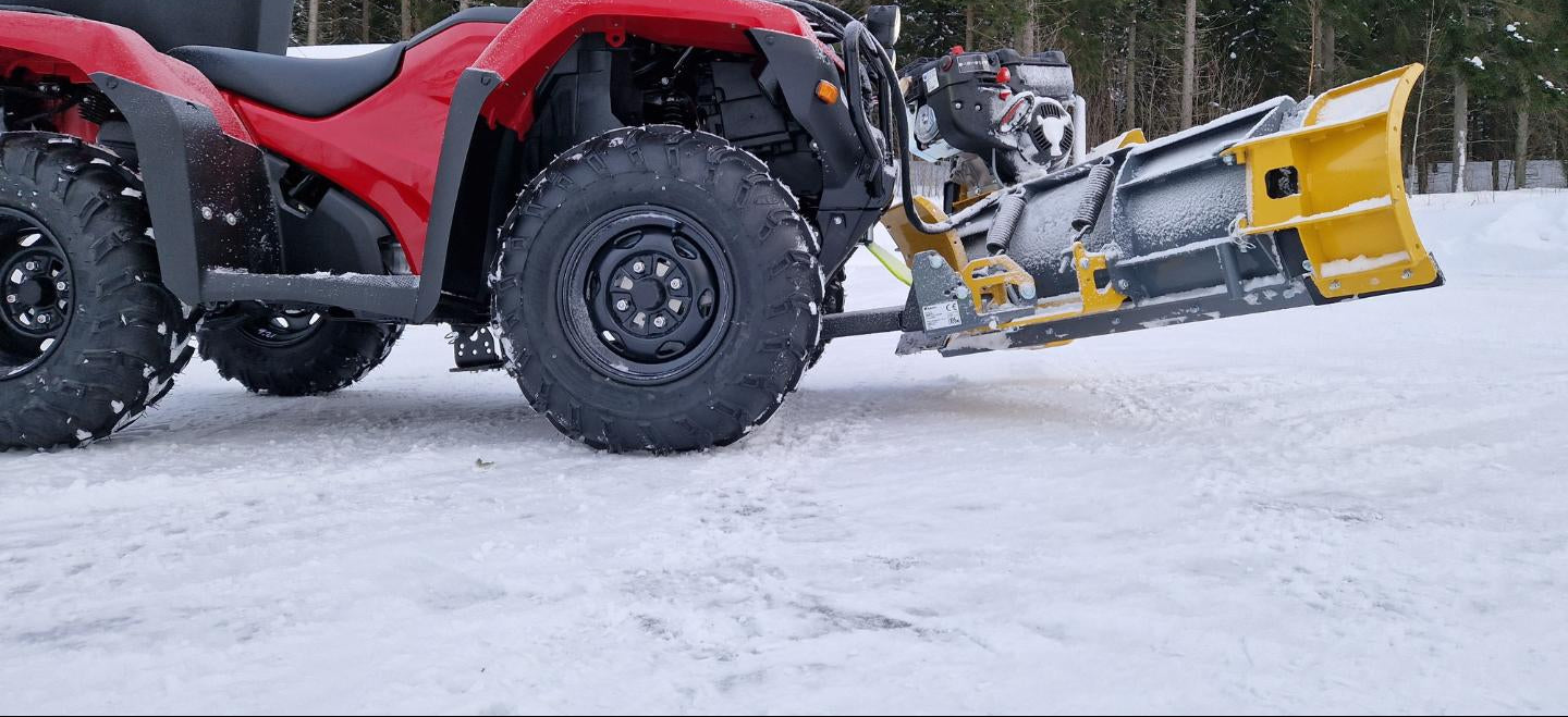 Rammy Thrower Plow ATV (Plow + Snow Thrower Combo) | Working Width 46" | Snow Throwing Distance 49' | Tank Volume 3.0L | Horsepower 9.5 HP | For ATVs
