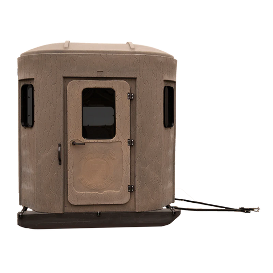 Bank Outdoors Stump 2 Ice Phantom Blind | Model ST2ICEPH | Width 4' | Rigid Sled Base | For Universal Hunting & Ice Fishing Shelter