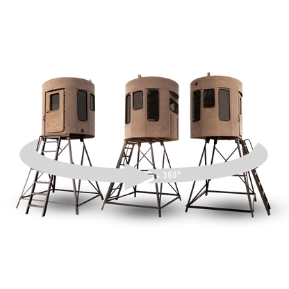 Bank Outdoors Stump 4 Limited Edition 360° Pro Phantom Blind | Model ST4WP360PH | Diameter 77" | 29.39 sq ft Interior | For Universal Hunting Setup