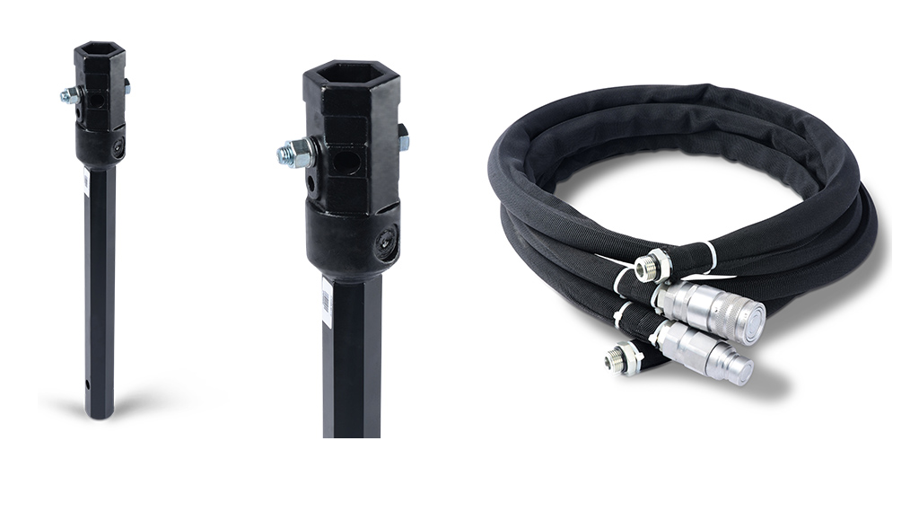Star Industries Auger Adapters & Extensions | Shaft Extension 24" - 72" | 10–35 GPM | For Skid Steers