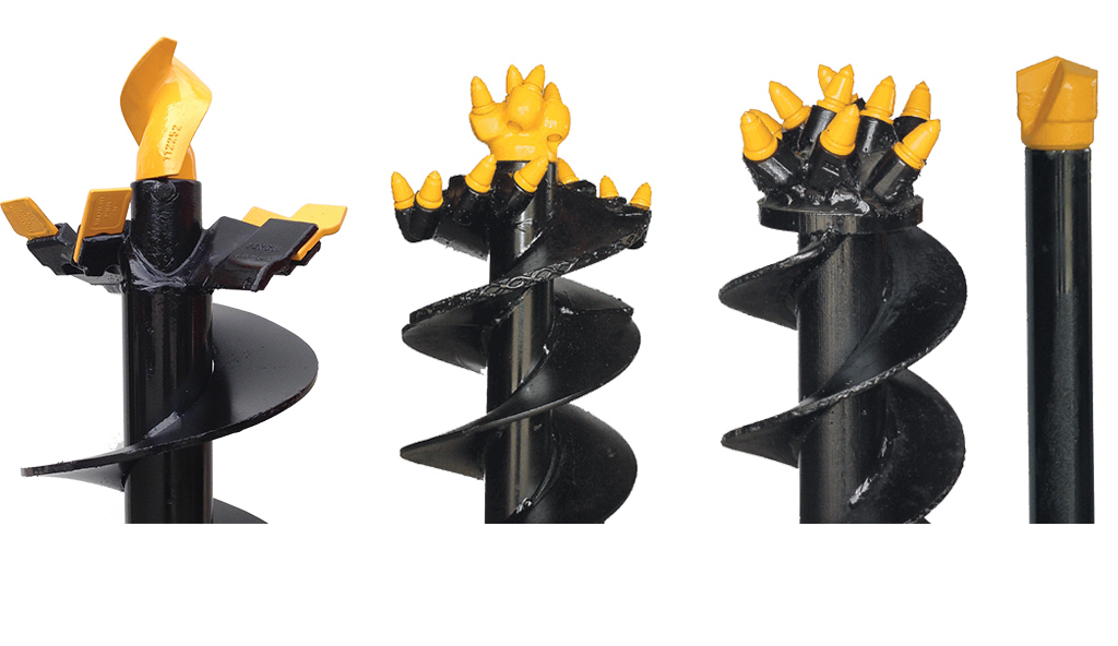 Star Industries Auger Bits | Diameter 6" – 36" | 10–35 GPM | For Skid Steers