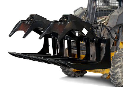 Star Industries Root Grapple Bucket | Models 170-66 To 170DG-84 | Size 66" To 84" | 8 To 30+ GPM | For Skid Steer
