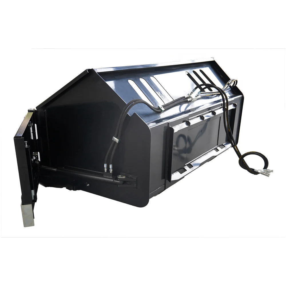 Landy Attachments Snow Bucket with Wings | Width 91" | 20-35 HP | For Skid Steers, ATVs, UTVs & Tractors