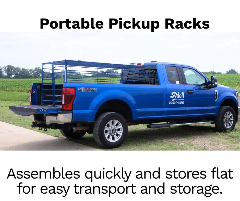Sydell Transport Portable Pickup Racks | Livestock Rack | Size 48" x 96" | 20–50 HP | For Pickup Truck