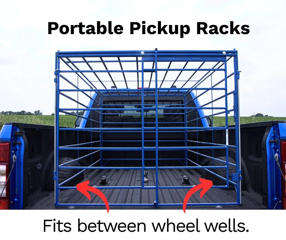 Sydell Transport Portable Pickup Racks | Livestock Rack | Size 48" x 96" | 20–50 HP | For Pickup Truck