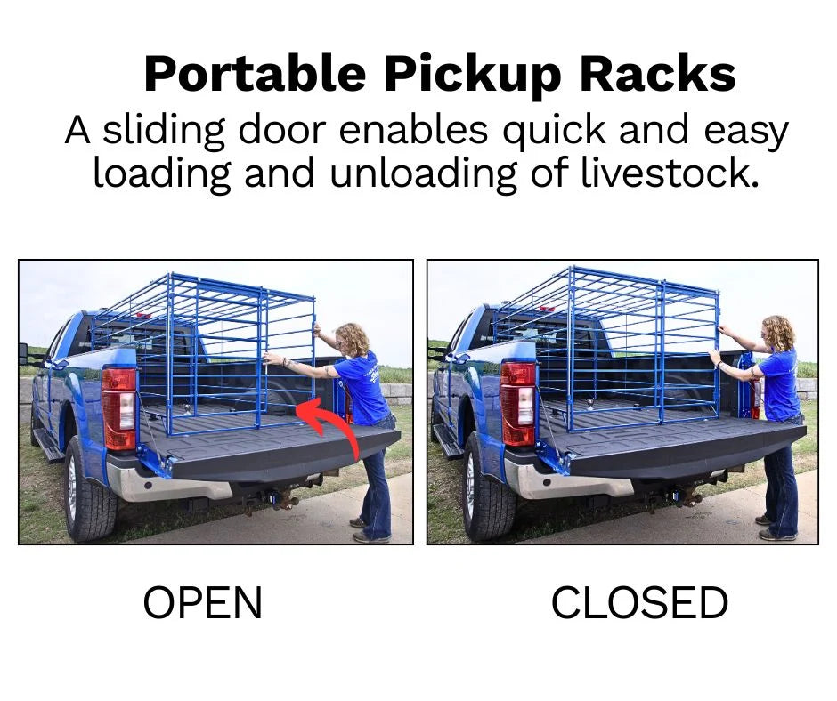 Sydell Transport Portable Pickup Racks | Livestock Rack | Size 48" x 96" | 20–50 HP | For Pickup Truck