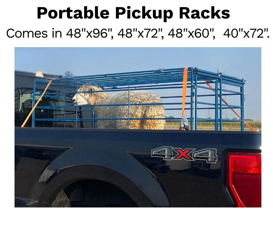 Sydell Transport Portable Pickup Racks | Livestock Rack | Size 48" x 96" | 20–50 HP | For Pickup Truck