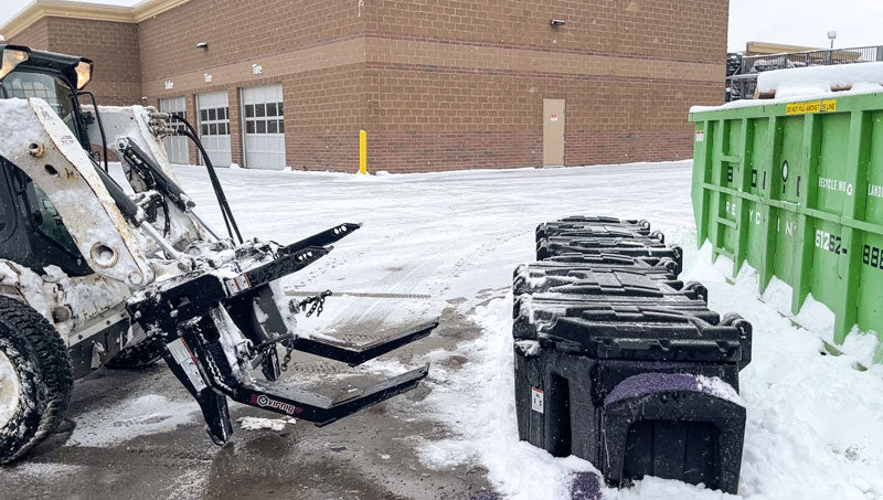 Virnig Salt Spreader | Model SLT | 56.3" Width | Hydraulic Flow 15 To 25 GPM | For Skid Steer