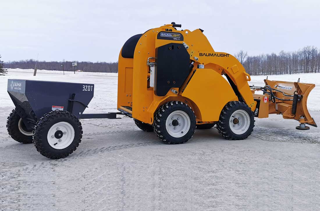 Baumalight Wheeled Mini Skid Steer | Model WRL-58G | Width 38" | Length 62" | Hydraulic Flow Range 11 GPM