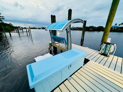 Killer Dock Box Brackets | Adjustable Width 18" Reach | Marine-Grade Aluminum | For Dock, Seawall, Deck & Patio