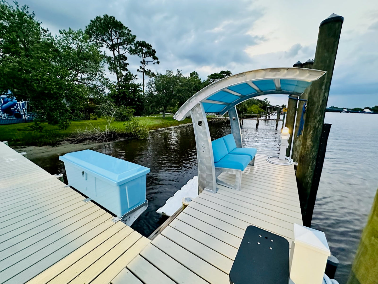 Killer Dock Box Brackets | Adjustable Width 18" Reach | Marine-Grade Aluminum | For Dock, Seawall, Deck & Patio