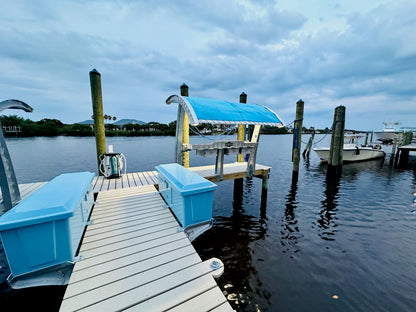 Killer Dock Box Brackets | Adjustable Width 18" Reach | Marine-Grade Aluminum | For Dock, Seawall, Deck & Patio