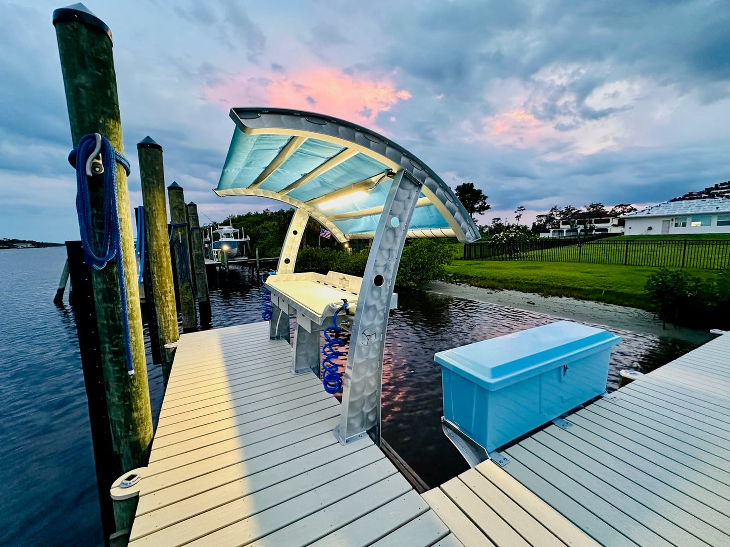 Killer Dock Box Brackets | Adjustable Width 18" Reach | Marine-Grade Aluminum | For Dock, Seawall, Deck & Patio