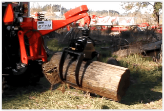 Farmer Helper Log Grapple | Model FH-LG1100HR | Width 13.2" | 1-Ton Lift Capacity | Horsepower 30-60 HP | For Tractors