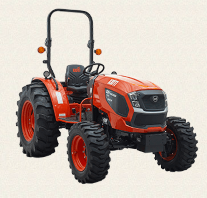 Kioti DK5520M Manual Tractor with Loader | 55 HP Gross Power Diesel Engine | 63" Width|3-Point Hitch & Synchronized Shuttle