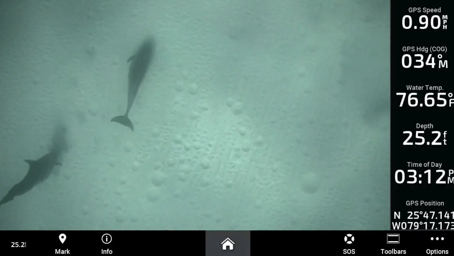 Reef Scope Transom Mount Underwater Camera | Rover T1 | 120° Wide Angle | 2MP Sony | IP68 Waterproof | 13ft Cable | For Boats & Marine Use