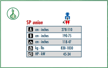 Checchi & Magli SP Onion Digger | 75" Working Width | 45HP For Tractor
