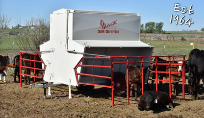 Global Equipment Apache Palco Cattleboss Creep Feeder | Length 8' - 21' | Capacity 1,500 - 19,500 lbs | Stationary & Portable | For Daily Feeding Pressure