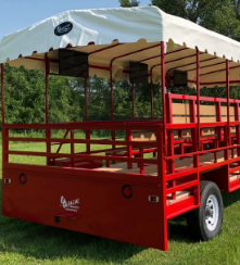 Apache Trolley “Open‑Air Limousine” | 30–35 Passenger Capacity | Pull Type | 40–60 HP | For Tractors & Trucks