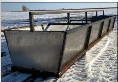 Palco Bottomless Feedbunks | Heavy-Duty Cattle Feed Bunk | 20 ft x 4 ft | 25-Head Capacity