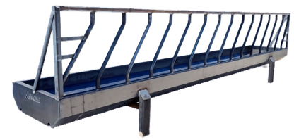 Apache Feed Bunk with Folding Feed Panel | Model 20' | 40" W | For Cattle Operations & Ranch Facilities