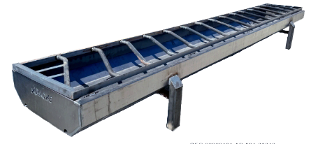 Apache Feed Bunk with Folding Feed Panel | Model 20' | 40" W | For Cattle Operations & Ranch Facilities