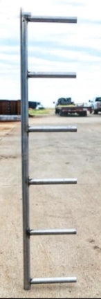 Global Equipment Galvalume Continuous Fence | 6 Bar | 20' | 1-1/4" 16 Gauge Round Pipe | For Livestock & Cattle