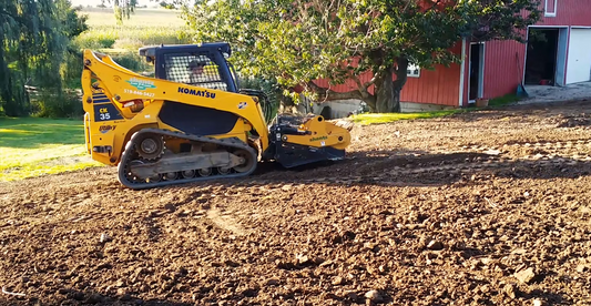 HLA Attachments Stone Fork With Power Rake Less Mount | Width 72", 84", 96" & 108" | For Skid Steer