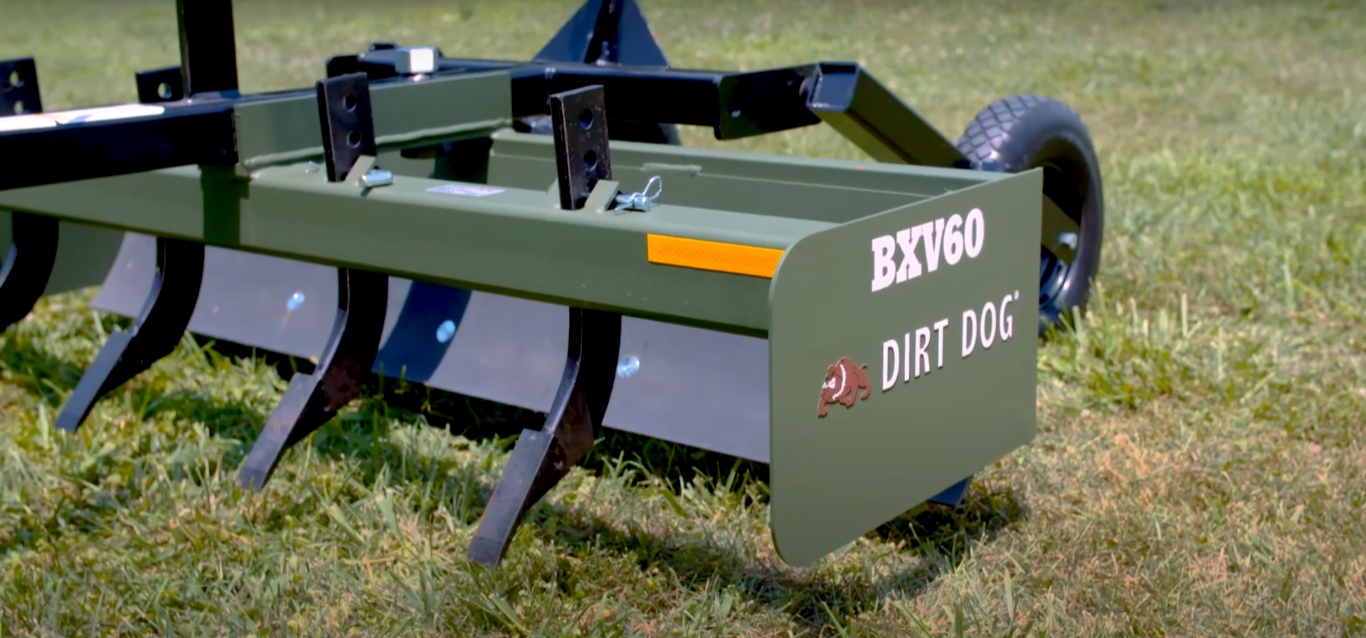 Dirt Dog ATV Equipment – Box Blade | Model BXV Series | Overall Width 48", 60" & 72" inches | For ATV/UTVs