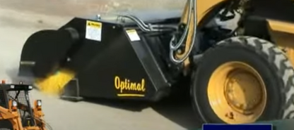 EI Attachments 72" & 84" Bucket Broom Chain Drive Motor | Hydraulic Flow 15‑30 GPM | for Skid Steer