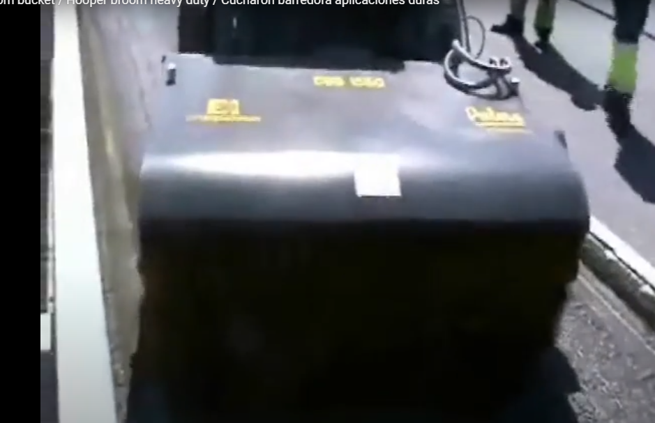 EI Attachments Bucket Broom Asphalt Special Direct Drive Motor | 72" & 84" Working Width | Hydraulic Flow 15–25 GPM | For Skid Steer