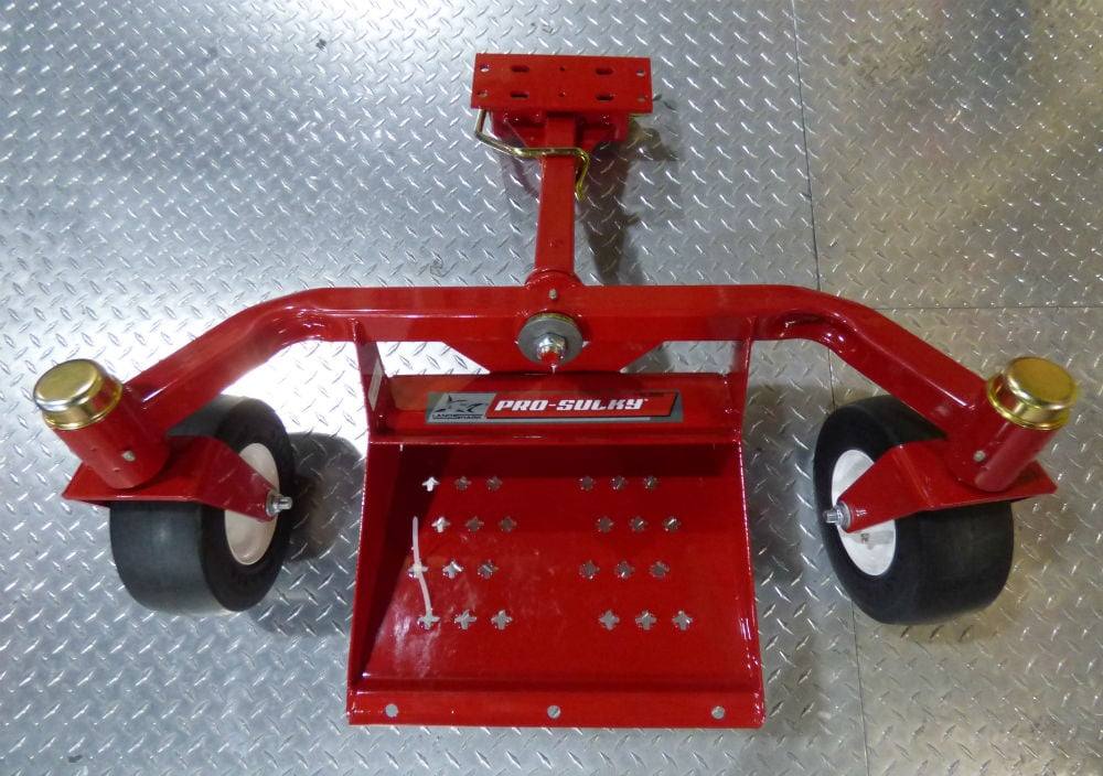 LandShark Pro Riding Sulky | Model PS2003R-1038-2-FF | 2-Wheel Swivel Design | For Commercial Walk-Behind Lawn Mowers with Universal Mounting Bracket